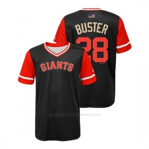 Camiseta Beisbol Nino San Francisco Giants Buster Posey 2018 Llws Players Weekend Buster Negro