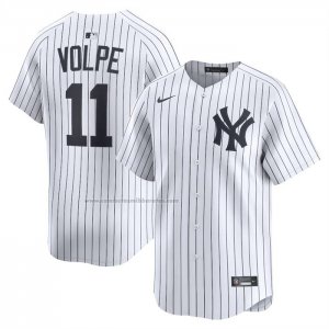Camiseta Beisbol Hombre New York Yankees Anthony Volpe Alterno Limited Blanco