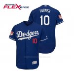 Camiseta Beisbol Hombre Los Angeles Dodgers Justin Turner Flex Base Entrenamiento de Primavera 2019 Azul