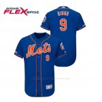 Camiseta Beisbol Hombre New York Mets Brandon Nimmo 150th Aniversario Patch Flex Base Azul