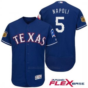 Camiseta Beisbol Hombre Texas Rangers Mike Napoli 2017 Entrenamiento de Primavera Flex Base