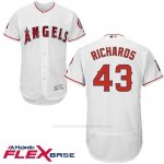 Camiseta Beisbol Hombre Los Angeles Angels Garrett Richards Blanco Flex Base