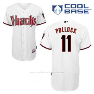 Camiseta Beisbol Hombre Arizona Diamondbacks 11 A.j. Pollock 1ª Blanco Cool Base