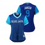 Camiseta Beisbol Mujer Toronto Blue Jays Danny Jansen 2018 Llws Players Weekend Jansen Azul