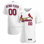 Camiseta Beisbol Hombre St. Louis Cardinals Primera Pick-A-Player Retired Roster Autentico Blanco