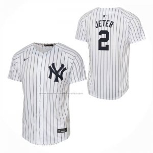Camiseta Beisbol Nino New York Yankees Derek Jeter Primera Game Blanco