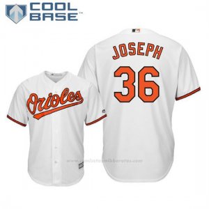 Camiseta Beisbol Hombre Baltimore Orioles Caleb Joseph Cool Base 1ª Blanco