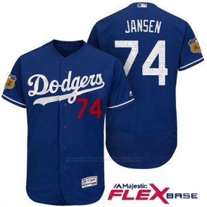 Camiseta Beisbol Hombre Los Angeles Dodgers Kenley Jansen 2017 Entrenamiento de Primavera Flex Base Jugador