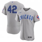 Camiseta Beisbol Hombre Chicago Cubs 2023 Jackie Robinson Day Autentico Gris