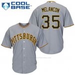 Camiseta Beisbol Hombre Pittsburgh Pirates Mark Melancon 35 Gris Cool Base