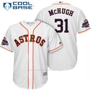 Camiseta Beisbol Hombre Houston Astros 2017 World Series Campeones Collin Mchugh Blanco Cool Base