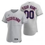 Camiseta Beisbol Hombre Cleveland Guardians Personalizada Autentico Road Gris