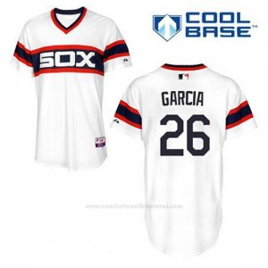 Camiseta Beisbol Hombre Chicago White Sox 26 Avisail Garcia Blanco Alterno Cool Base