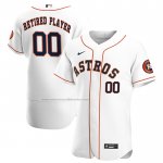 Camiseta Beisbol Hombre Houston Astros Primera Pick-A-Player Retired Roster Autentico Blanco