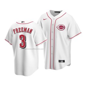 Camiseta Beisbol Hombre Cincinnati Reds Mike Freeman Replica Blanco