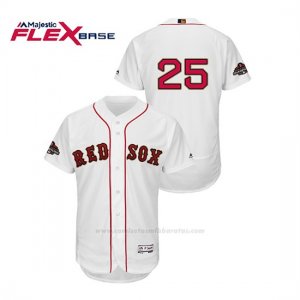 Camiseta Beisbol Hombre Boston Red Sox Steve Pearce 2019 Gold Program Flex Base Blanco