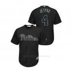 Camiseta Beisbol Hombre Philadelphia Phillies Scott Kingery 2019 Players Weekend Replica Negro