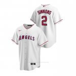 Camiseta Beisbol Hombre Los Angeles Angels Andrelton Simmons Replica Primera Blanco