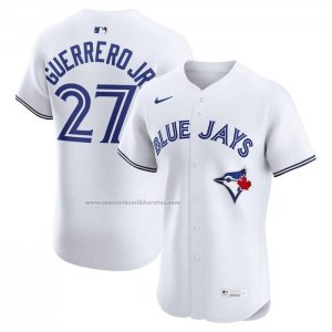 Camiseta Beisbol Hombre Toronto Blue Jays Vladimir Guerrero Jr Primera Elite Blanco