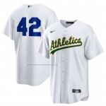 Camiseta Beisbol Hombre Oakland Athletics 2025 Jackie Robinson Day Primera Replica Blanco