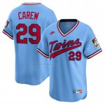Camiseta Beisbol Hombre Minnesota Twins Rod Carew Throwback Cooperstown Collection Limited Azul