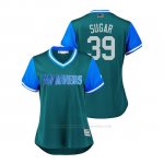 Camiseta Beisbol Mujer Seattle Mariners Edwin Diaz 2018 Llws Players Weekend Sugar Aqua