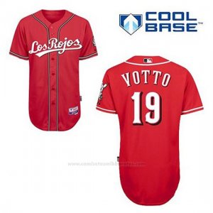 Camiseta Beisbol Hombre Cincinnati Reds Joey Votto 19 Rojo Los Cool Base