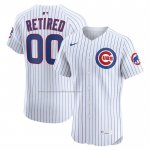 Camiseta Beisbol Hombre Chicago Cubs Retired Roster Primera Elite Blanco