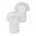 Camiseta Beisbol Hombre San Diego Padres Manny Machado 2019 Players Weekend Autentico Blanco