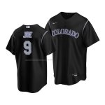 Camiseta Beisbol Hombre Colorado Rockies Connor Joe Replica Negro