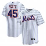 Camiseta Beisbol Hombre New York Mets Christian Scott Primera Replica Blanco Camiseta Beisbol Hombre New York Mets Christian Scott Primera Replica Blanco