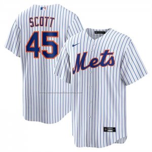 Camiseta Beisbol Hombre New York Mets Christian Scott Primera Replica Blanco