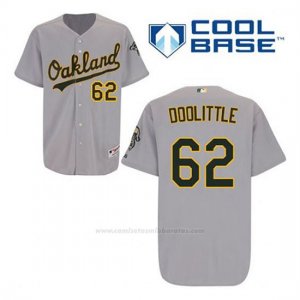 Camiseta Beisbol Hombre Oakland Athletics Sean Doolittle 62 Gris Cool Base