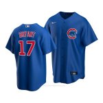 Camiseta Beisbol Nino Chicago Cubs Kris Bryant Replica Alterno 2020 Azul