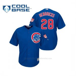 Camiseta Beisbol Hombre Chicago Cubs Kyle Hendricks Cool Base Entrenamiento de Primavera 2019 Azul