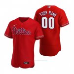Camiseta Beisbol Hombre Philadelphia Phillies Personalizada Autentico Alterno 2020 Rojo