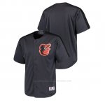 Camiseta Beisbol Hombre Baltimore Orioles Button-Down Stitches Hot Corner Charcoal