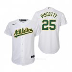 Camiseta Beisbol Nino Oakland Athletics Stephen Piscotty Replica Primera Blanco