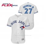 Camiseta Beisbol Hombre Toronto Blue Jays Vladimir Guerrero Jr. 150th Aniversario Patch Autentico Flex Base Blanco