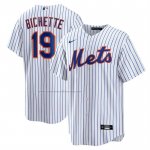 Camiseta Beisbol Hombre New York Mets Bo Bichette Primera Replica Blanco