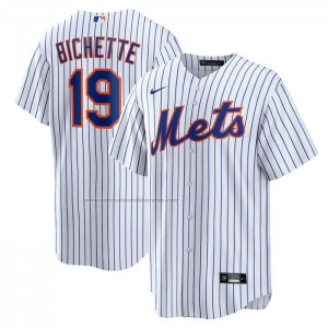 Camiseta Beisbol Hombre New York Mets Bo Bichette Primera Replica Blanco