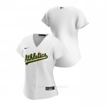 Camiseta Beisbol Mujer Oakland Athletics Replica 2020 Primera Blanco