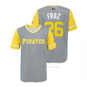 Camiseta Beisbol Nino Pittsburgh Pirates Adam Frazier 2018 Llws Players Weekend Fraz Gris