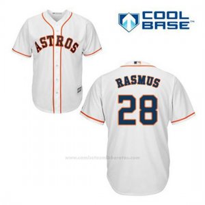 Camiseta Beisbol Hombre Houston Astros Colby Rasmus 28 Blanco 1ª Cool Base