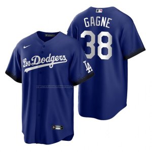 Camiseta Beisbol Hombre Los Angeles Dodgers Eric Gagne 2021 City Connect Replica Azul