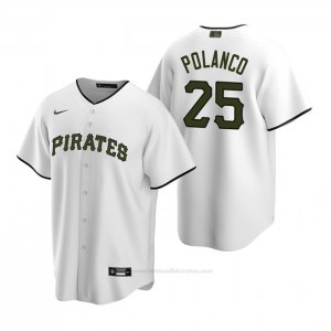 Camiseta Beisbol Hombre Pittsburgh Pirates Gregory Polanco Alterno Replica Blanco