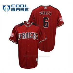 Camiseta Beisbol Hombre Arizona Diamondbacks David Peralta Cool Base 2019 Entrenamiento de Primavera Rojo