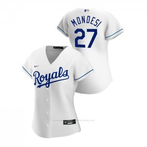 Camiseta Beisbol Mujer Kansas City Royals Adalberto Mondesi 2020 Replica Primera Blanco