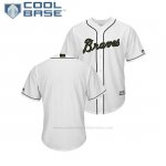 Camiseta Beisbol Hombre Atlanta Braves 2018 Dia de los Caidos Cool Base Blanco