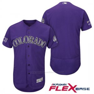 Camiseta Beisbol Hombre Colorado Violeta 25th Season Flex Base